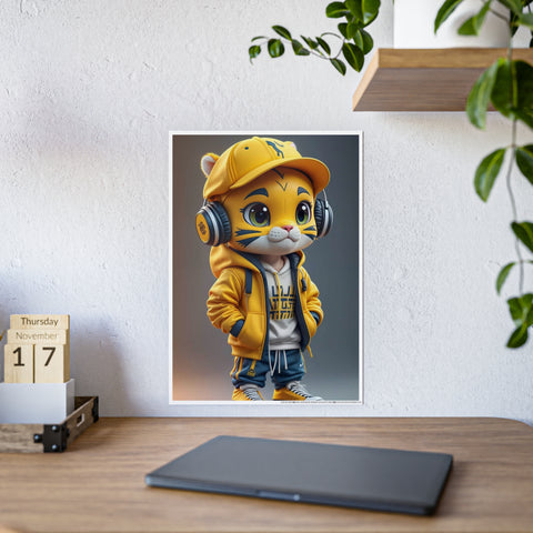 Cool Tiger Art Gloss Poster - Stylish Wall Decor for Animal Lovers