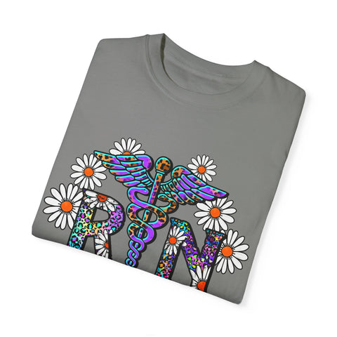 Boho Floral Graphic T-Shirt for Hippie Vibes – Rainbow RN Design