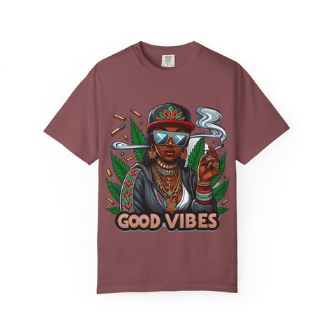 Good Vibes Unisex Garment-Dyed T-Shirt