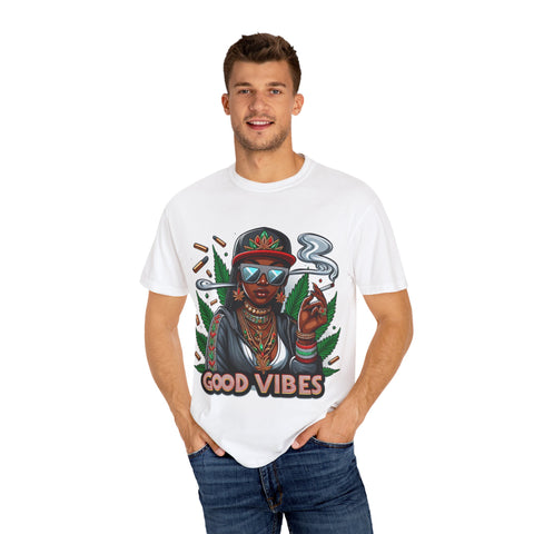 Good Vibes Unisex Garment-Dyed T-Shirt