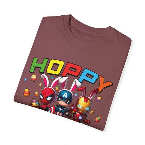Hoppy Easter Unisex T-Shirt - Colorful Superhero Design
