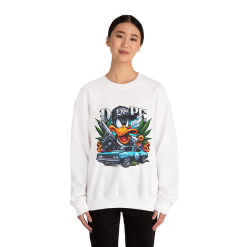 Cool Duck Graphic Crewneck Sweatshirt - Unisex Heavy Blend™ - DOPE Design