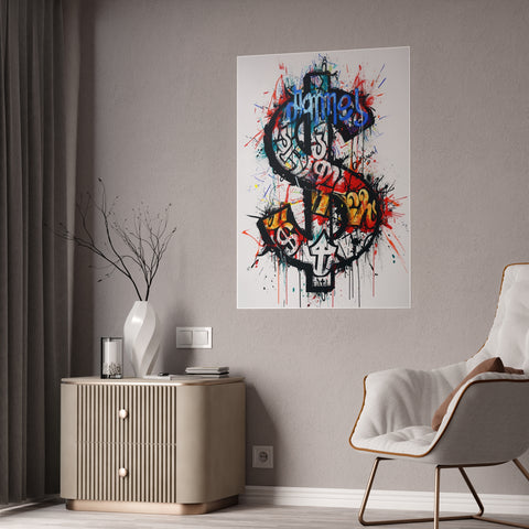 Urban Art Gloss Posters - Bold Graffiti Style Decor for Modern Spaces