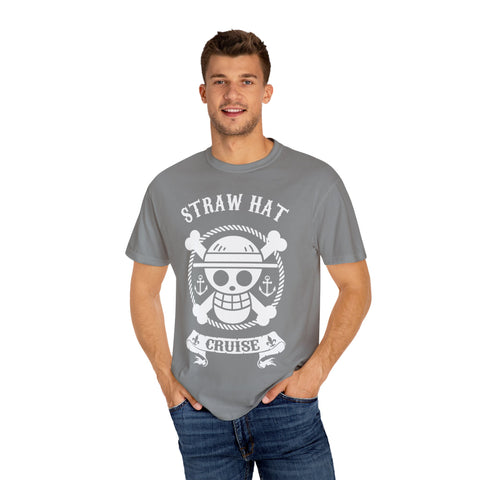 Straw Hat Cruise Graphic T-Shirt - Unisex Garment-Dyed Tee for Fans