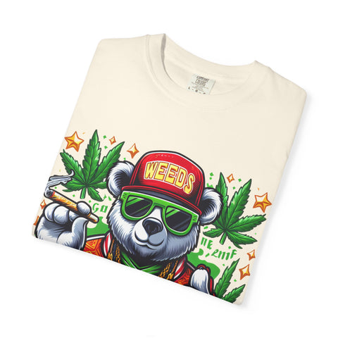 Good Vibes Panda T-Shirt - Unisex Garment-Dyed Tee for Chill Days