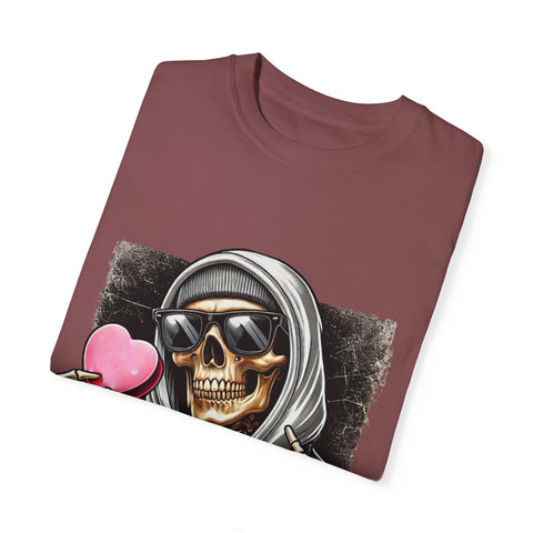 Halloween Skeleton Love T-Shirt | Death Do Us Part Graphic Tee
