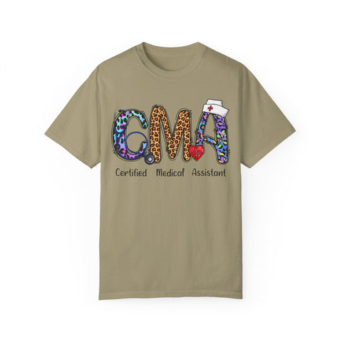 CMA Certified Medical Assistant T-Shirt - Fun Animal Print Unisex Tee