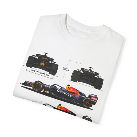 Red Bull Racing Unisex T-Shirt - 350 KM/H, UG Turbo, 15,000 RPM