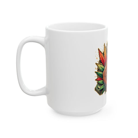 Artistic Ceramic Mug with Bold Graphic Design - Perfect Gift for Art Lovers