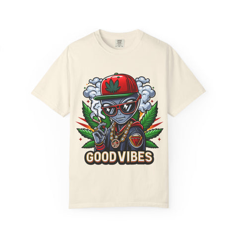 Good Vibes Unisex T-Shirt - Stylish Garment-Dyed Tee for Chill Moments