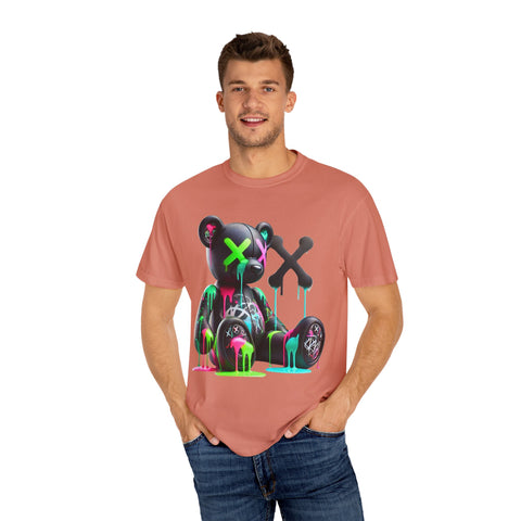 Graffiti Bear Unisex Garment-Dyed T-Shirt
