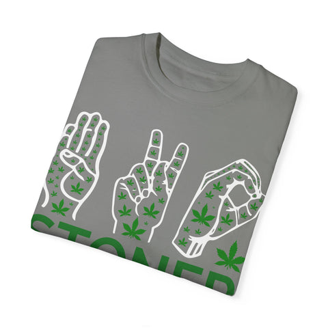 Unisex Stoner T-Shirt - Stylish Garment-Dyed Tee for Chill Vibes