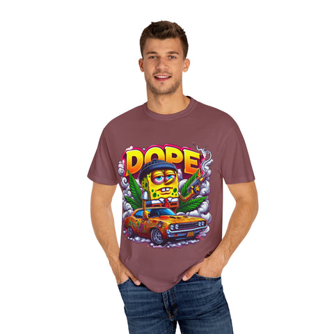 Retro Dope SpongeBob T-Shirt | Unisex Garment-Dyed Tee for Fun Vibes