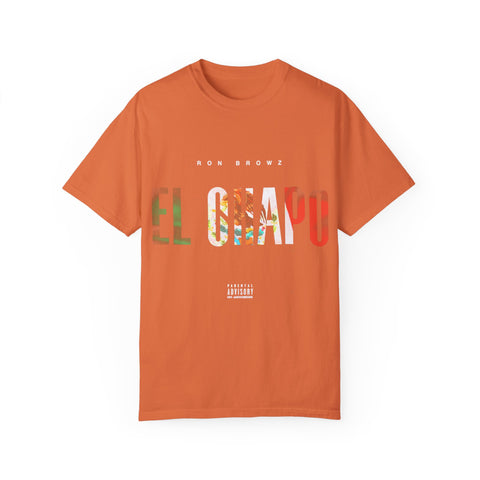 Unisex Garment-Dyed T-Shirt with 'EL CHAPU' Design - Casual Vibe, Perfect for Everyday Wear