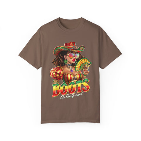 Colorful Boots Themed Unisex T-Shirt - Fun & Festive Design for Celebrations