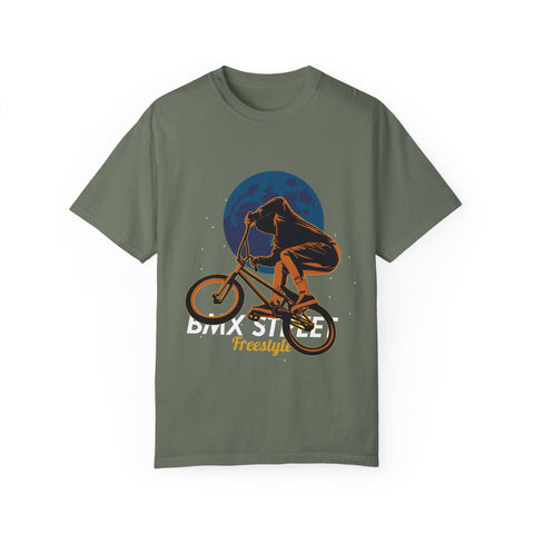 BMX Style Freestyle Unisex Garment-Dyed T-Shirt