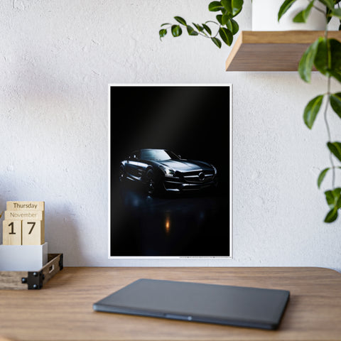 Sleek Car Wall Art Poster - Gloss Finish, Modern Home Decor