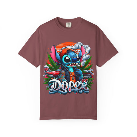 Dope Stitch Unisex Garment-Dyed T-Shirt | Vibrant Graphic Tee for Casual Style