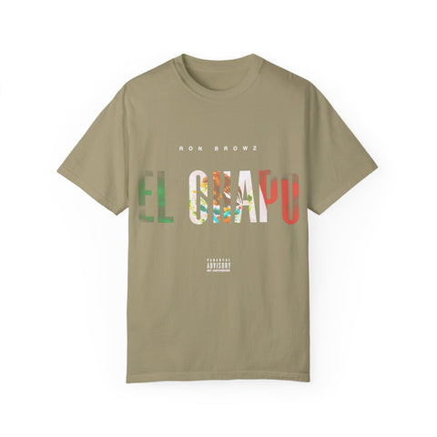 Unisex Garment-Dyed T-Shirt with 'EL CHAPU' Design - Casual Vibe, Perfect for Everyday Wear