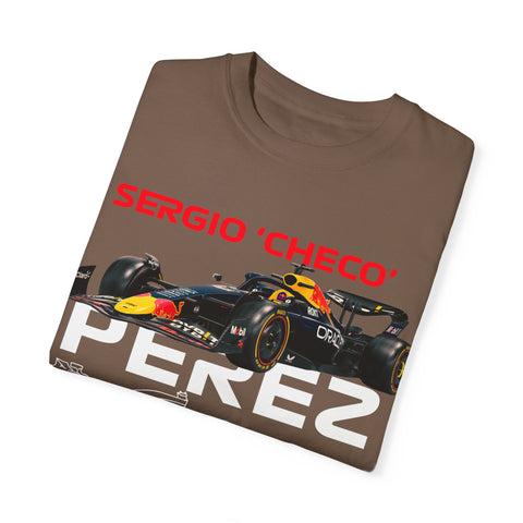 Sergio 'Checo' Perez Unisex Garment-Dyed T-Shirt - Red Bull Racing Fan Tee