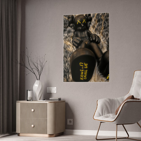 Black Skull Doll Gloss Posters