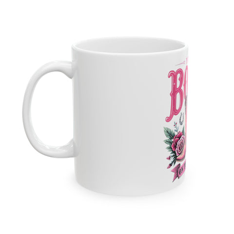 Boho Floral Ceramic Mug - Perfect Gift for Coffee Lovers and Bohemian Decor