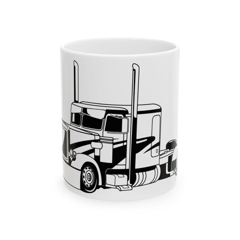 Trucker's Dream Ceramic Mug - 11oz & 15oz | Perfect Gift for Truck Enthusiasts