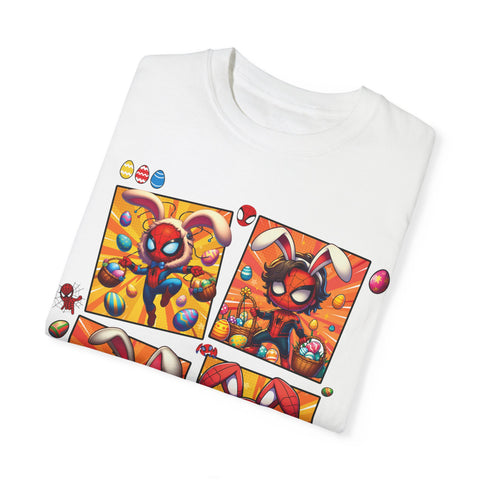 Kids' Easter Spider Bunny T-Shirt - Fun and Colorful Design