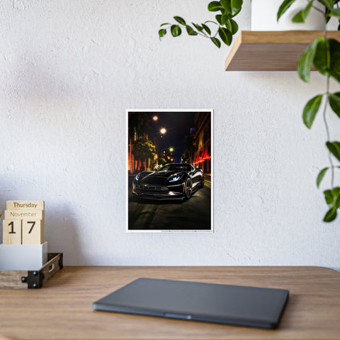 Sleek Car Wall Art - Glossy Poster for Auto Enthusiasts