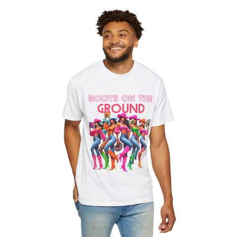 Boots on the Ground Unisex T-Shirt - Fun & Vibrant Graphic Tee for Fashion Lovers