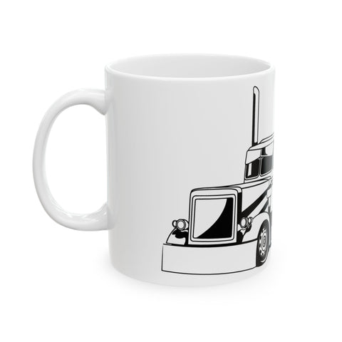 Trucker's Dream Ceramic Mug - 11oz & 15oz | Perfect Gift for Truck Enthusiasts