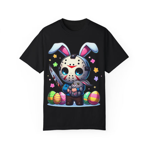 Cute Bunny Horror Unisex T-Shirt - Perfect for Easter Celebrations