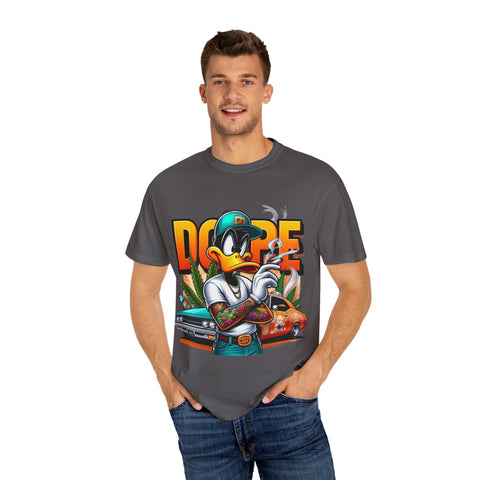 Dope Duck Graphic Unisex T-Shirt – Cool Casual Wear for Car Lovers & Street Style Enthusiasts