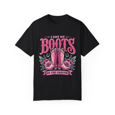 I Got My Boots on the Ground Unisex T-Shirt - Stylish Country Vibe, Perfect for Music Festivals and Casual Outings