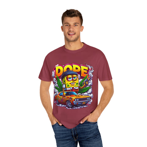 Retro Dope SpongeBob T-Shirt | Unisex Garment-Dyed Tee for Fun Vibes
