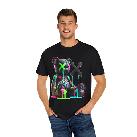 Graffiti Bear Unisex Garment-Dyed T-Shirt