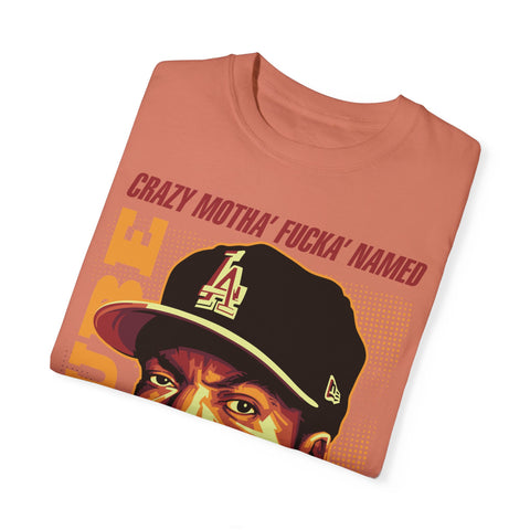 Unisex Garment-Dyed T-Shirt - 'Crazy Motha' Fucka' Named Ice Cube Graphic Tee