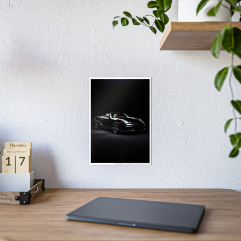 Sleek Sports Car Gloss Poster - Elegant Wall Art for Car Enthusiasts