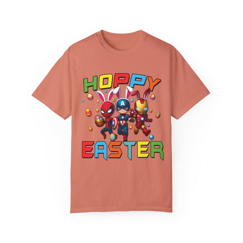 Hoppy Easter Unisex T-Shirt - Colorful Superhero Design