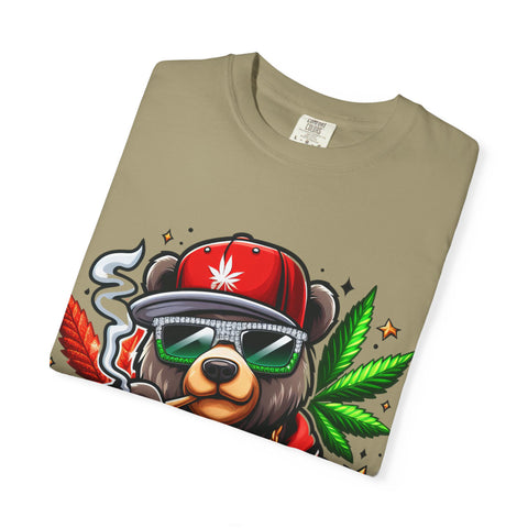 Chill Vibe Bear Unisex T-Shirt - Trendy Streetwear for Cannabis Lovers