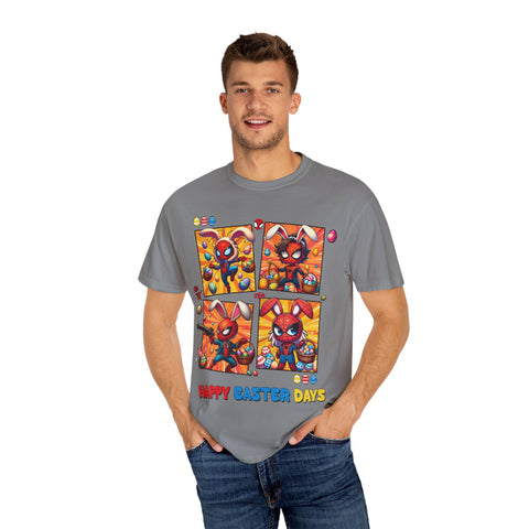 Kids' Easter Spider Bunny T-Shirt - Fun and Colorful Design