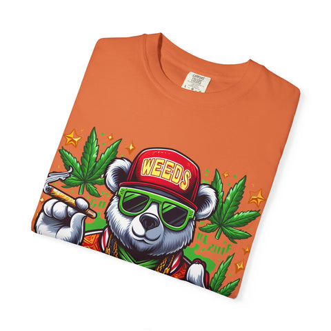 Good Vibes Panda T-Shirt - Unisex Garment-Dyed Tee for Chill Days
