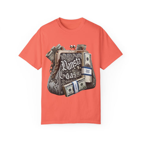 Gangsta Money Bag T-Shirt - Unisex Garment-Dyed Tee