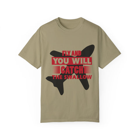 Catch the Swallow T-Shirt - Unisex Garment-Dyed Tee for Adventurers
