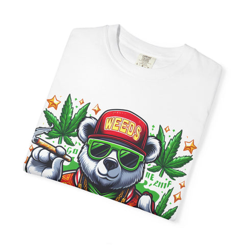 Good Vibes Panda T-Shirt - Unisex Garment-Dyed Tee for Chill Days