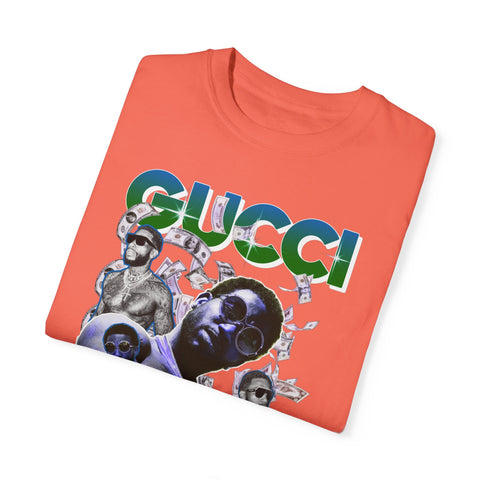 Unisex Garment-Dyed T-shirt - Gucci Mane Graphic Tee