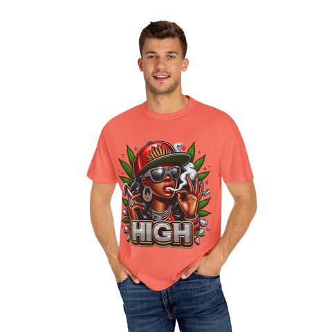 High Vibes Unisex Garment-Dyed T-shirt