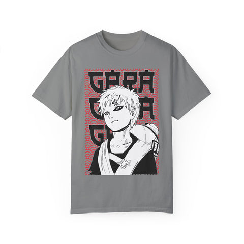 Anime-Inspired Garment-Dyed T-Shirt for Fans