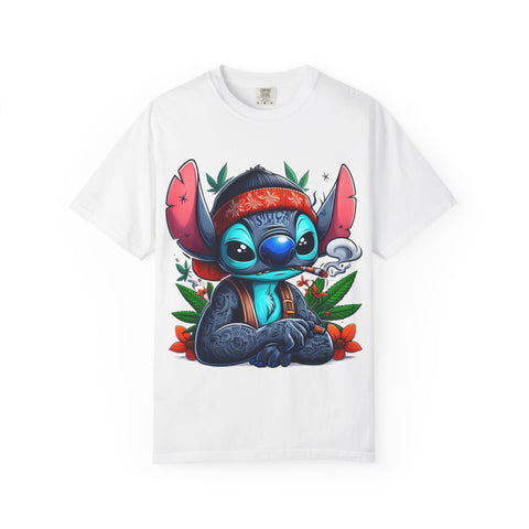 Vibrant Cartoon T-Shirt with Chill Vibe - Unisex Garment-Dyed Tee