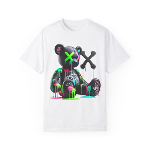 Graffiti Bear Unisex Garment-Dyed T-Shirt